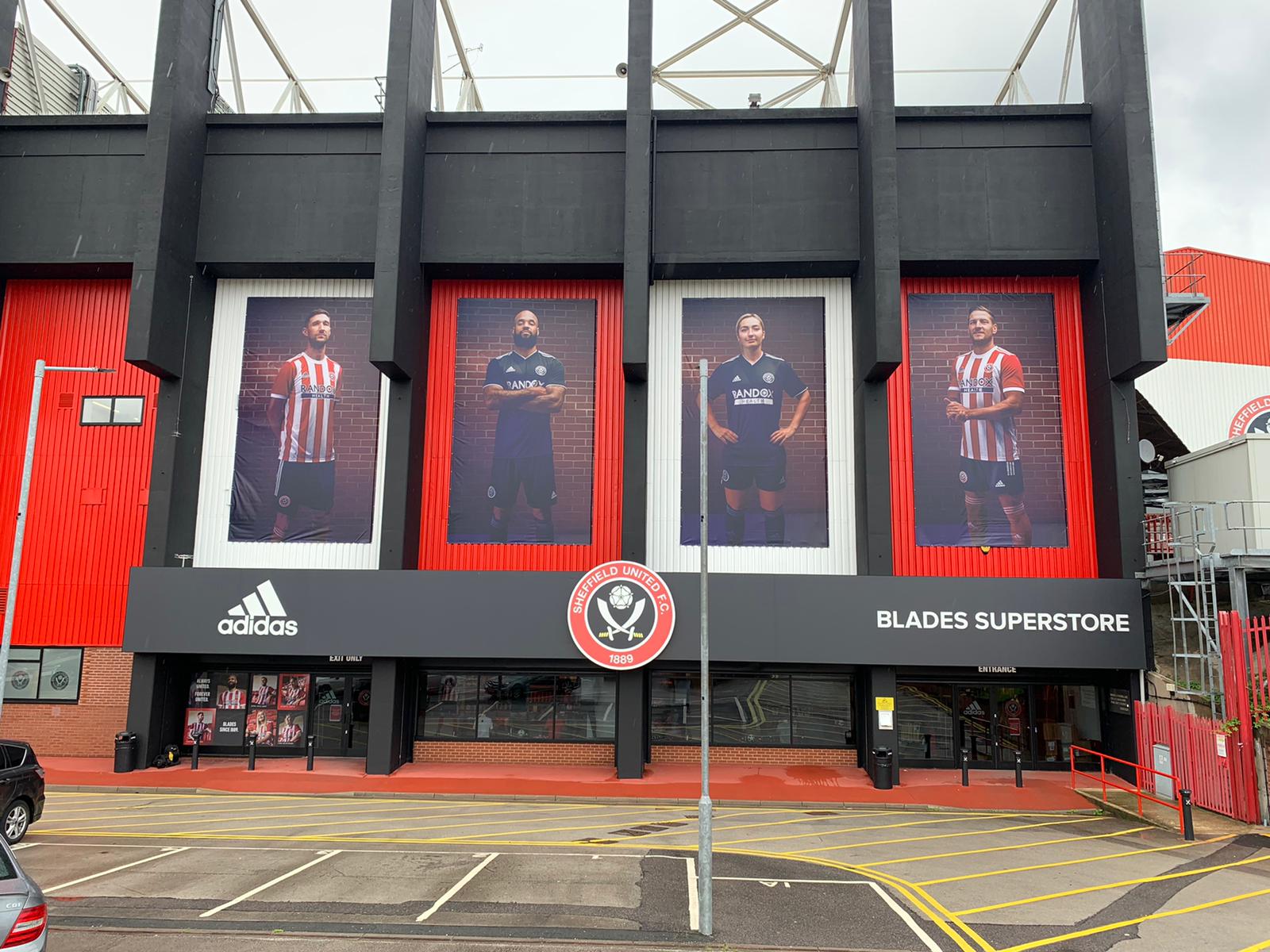 Sports branding stadium graphics sign signage display